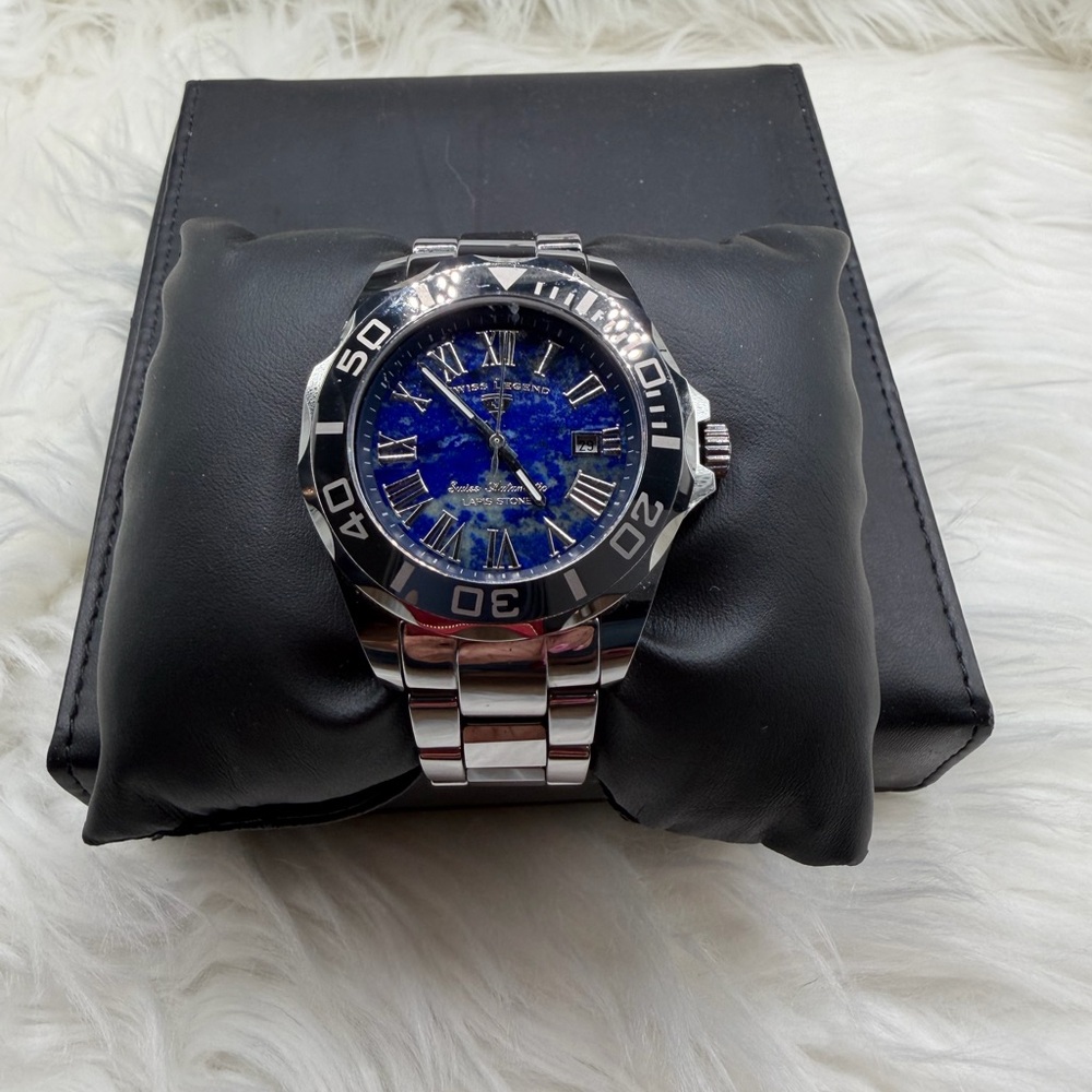 Invicta Swiss Legend automatic movement- Blue Lapis Dial &Tungsten